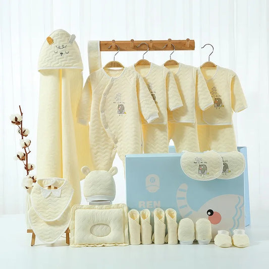 18/21/23 Pcsnewborn Clothes Set Winter Thick New Born Baby Girl Boy Clothes Cotton  Newborn Set Infant Outfit Baby Gift No Box