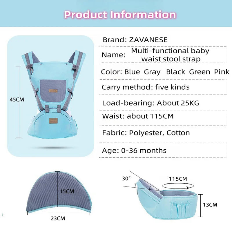 Baby Carrier Backpack waist stool 4 in1 Things for Babies Accessories Kangaroo Sling Stuff Children's Newborn Infant Ergonomic