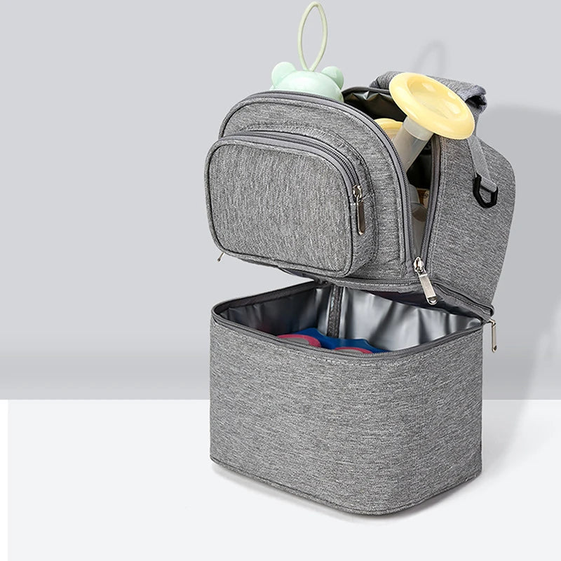 Double Layer Insulation Mommy Milk Storage Breast Pump Bag