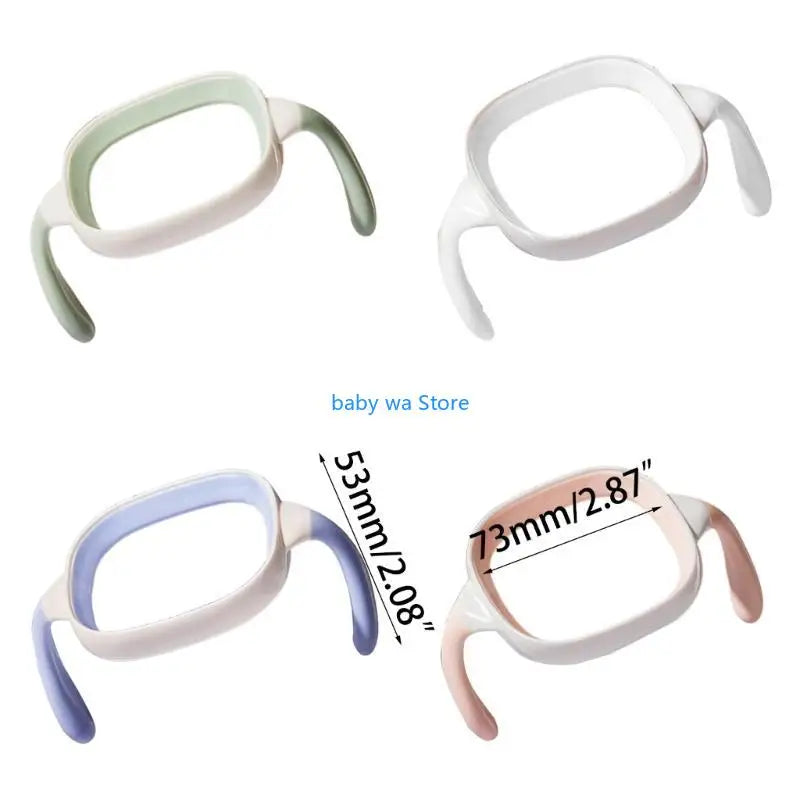 Square Handle Feeding Bottle Lightweight Handle Easy Grasp for Baby 6M+ 4XBD
