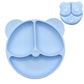 Baby Silicone Suction Plate – Cartoon Smile Face Bowl