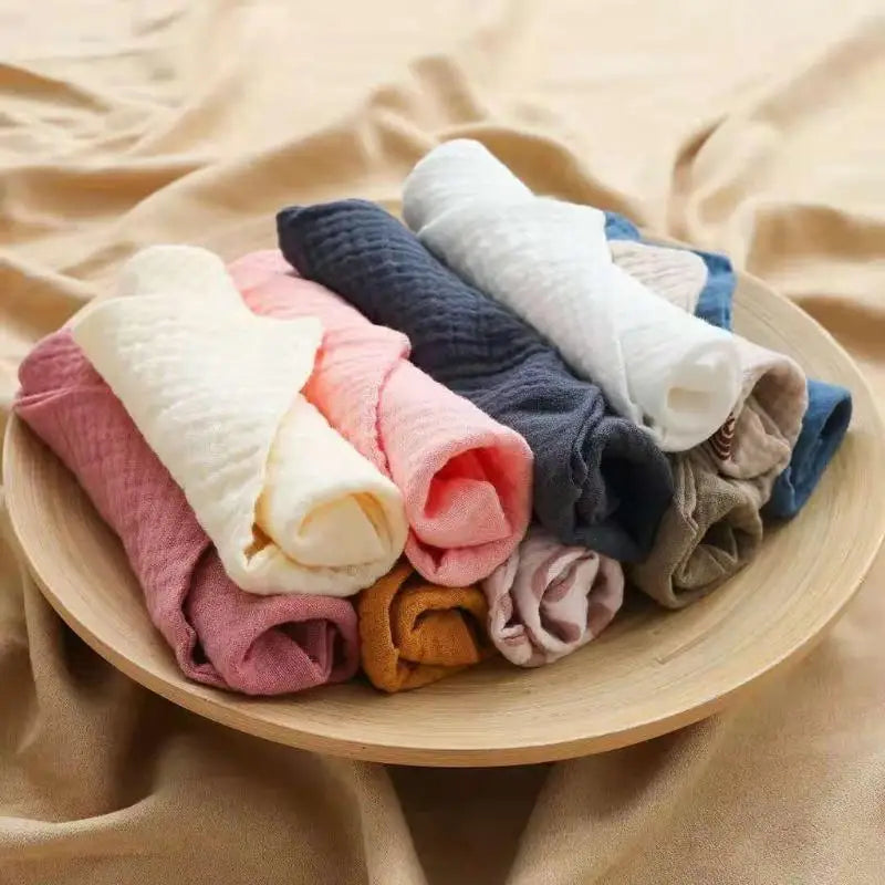 F1CB Muslin Cloth Feeding Bib Burp Cloth Saliva Towel for Newborn Infants Boys Girls