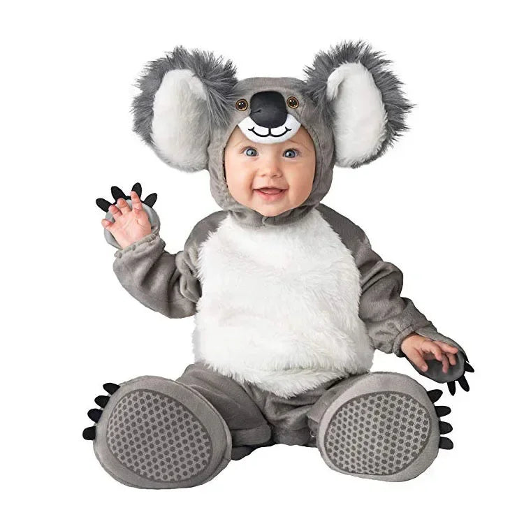 6M-24M Christmas Xmas Holiday Halloween Costume Infant Baby Girls Lion Dinosaur Rompers Elk Toddlers Clothes