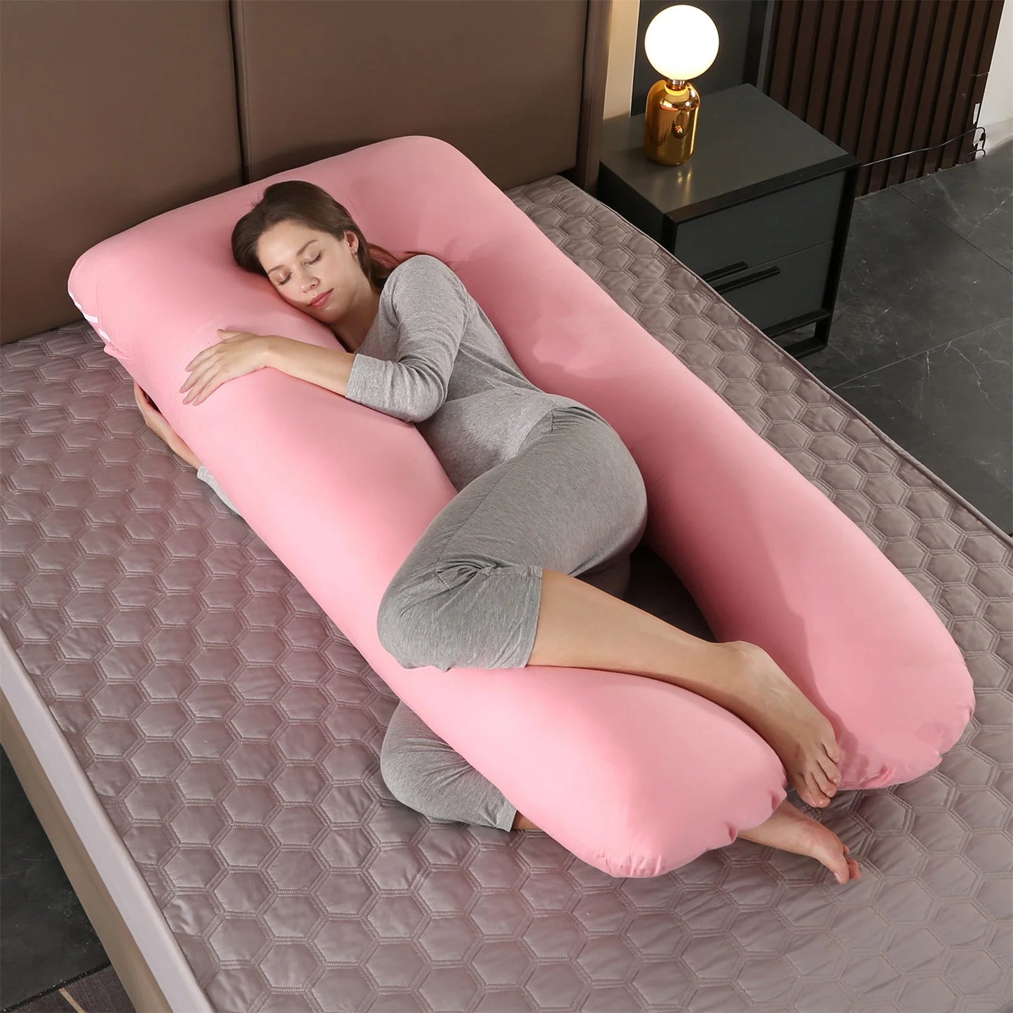 2022 New Full Body Nursing Pregnancy Pillow U-Shaped Maternity For Sleeping With Removable Cotton Cover