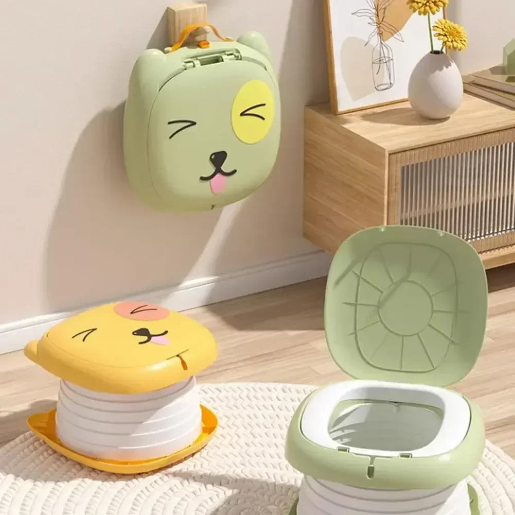 Foldable Travel Potty – Portable Baby Toilet with Waste Bags & Gifts