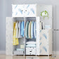 Minimalist Modern Closet Plastic Cube Fabric Storage Baby Open Clothes Wardrobe Nordic Bedroom Guarda Roupa Furniture For Room
