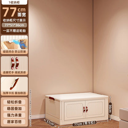 No Assembly Wardrobe Foldable Clothes Storage Cabinet Portable Infant Wardrobe For Bedroom Setup Large Capacity Durable Stylish