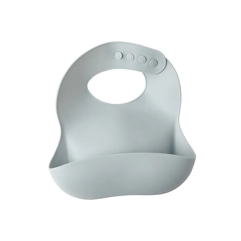Baby Waterproof Bibs Toddler Silicone Bibs Cute Bowknot Aprons Kids Bib Girl Boy Adjustable Soft Silicone Bib Baby Feeding
