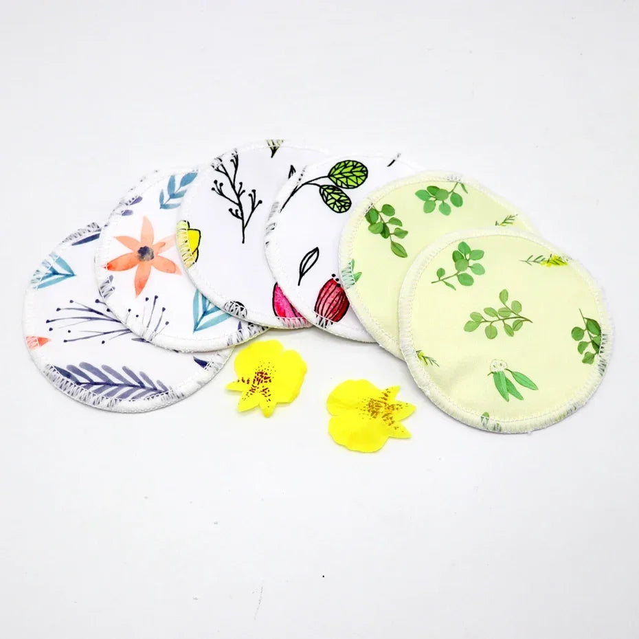 Breast Pads Bamboo Nursing Pads Absorbency Waterproof Washable Feeding Pad Reusable Breathablefor Nursing and Maternity Moms