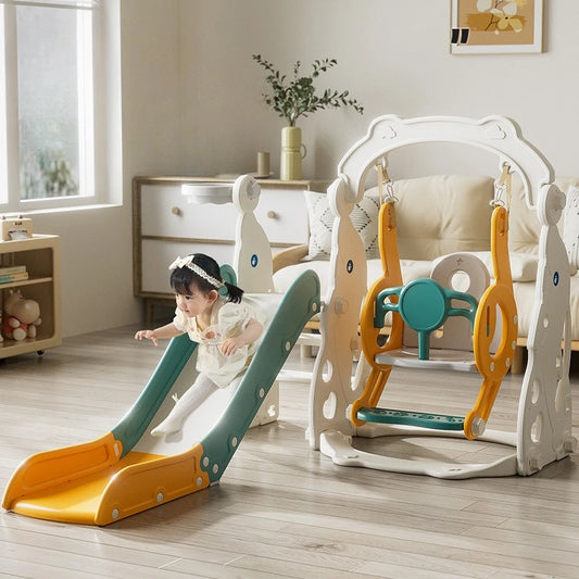 3-in-1 Toddler Swing & Slide Playset