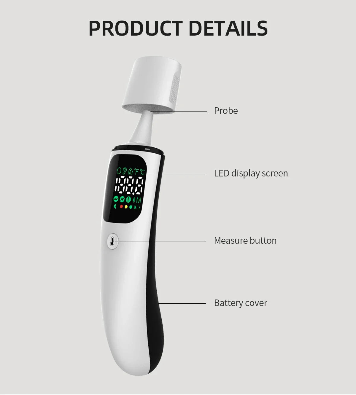 LED Infrared Thermometer – Fast & Touch-Free!