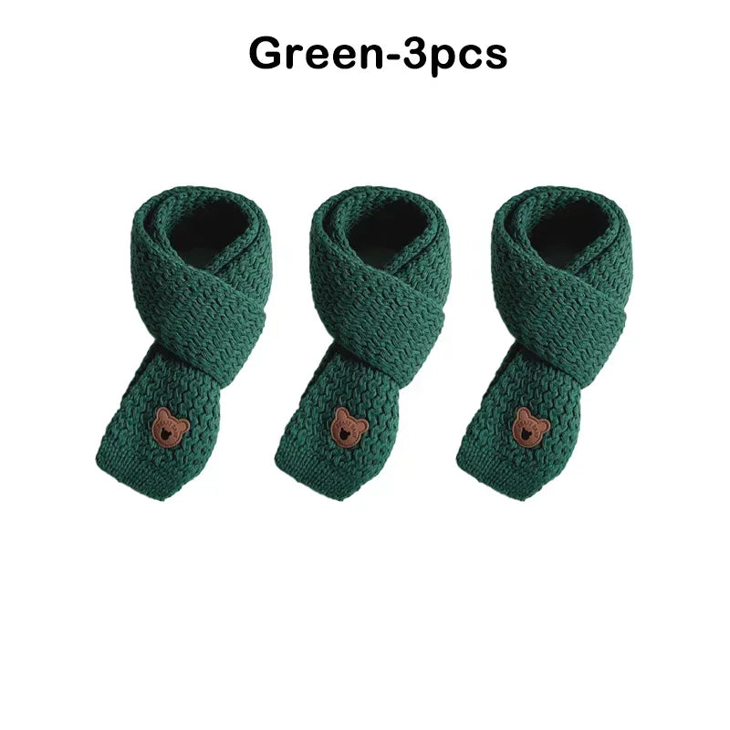 Christmas Toddler Scarf Winter Warm Baby Neck Warmer Fleece Lined Windproof Kids Unisex Scarf Cute Korean Style Festival Gift