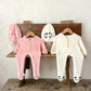 Ins Korean Version Boys' and Girls' Baby Autumn and Winter Jumpsuit Sweater, Baby and Toddler Warm Hooded Climbing Suit