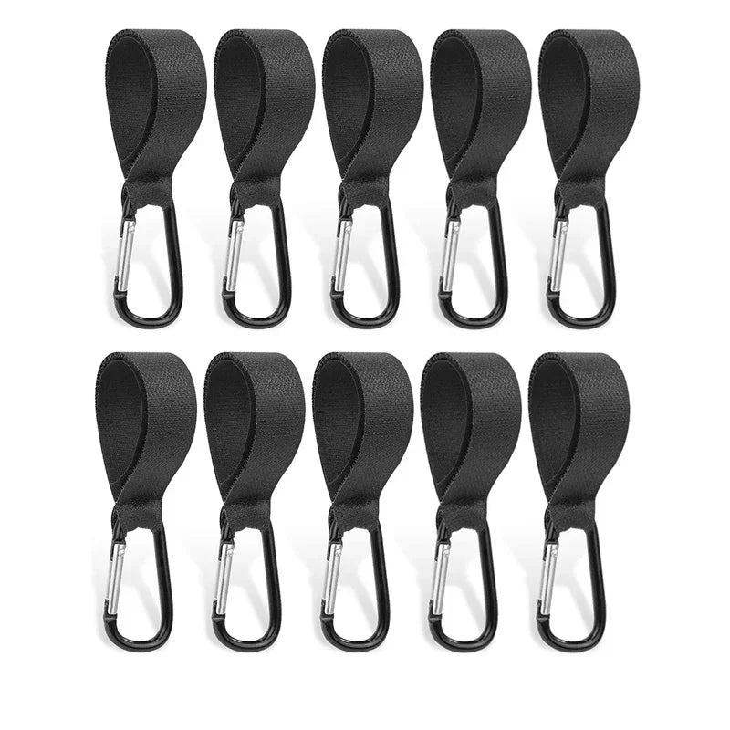 1–10PCS Multifunctional Baby Stroller Hooks – Organizer Clips