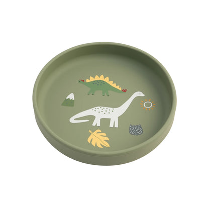 Silicone Baby Plate – Fun Dinosaur Tray for Self-Feeding