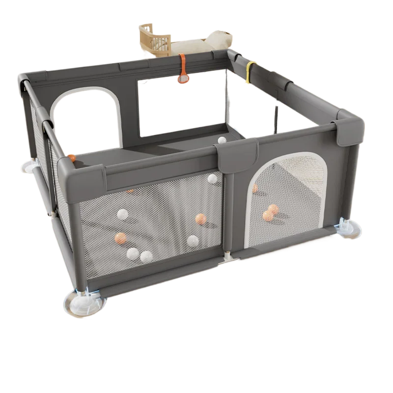 Parc pour bébé avec porte – Aire de jeux sécurisée pour l'intérieur et l'extérieur des tout-petits