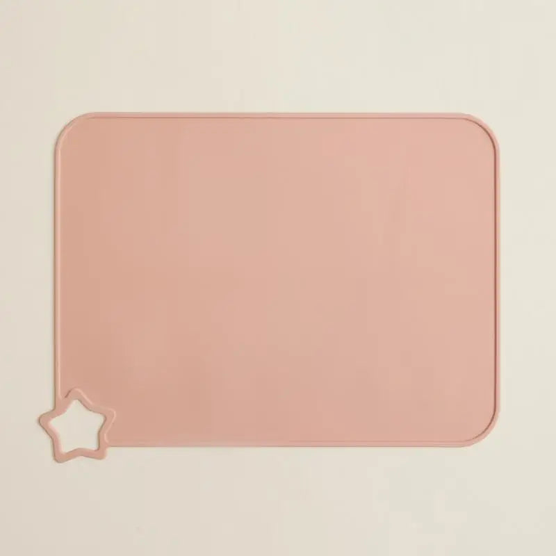 Solid color silicone meal mat, children's food grade silicone meal mat, anti slip and heat-resistant