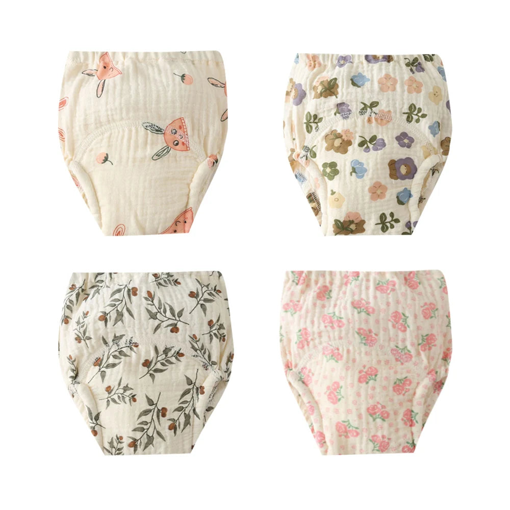 Soft Cotton Gauze Baby Training Pants