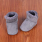 Baby Shoes Soft Bottom Anti-Slip Walking Shoes Leatherette Faux Fur Integrated Design Breathable Comfortable Children Footwear