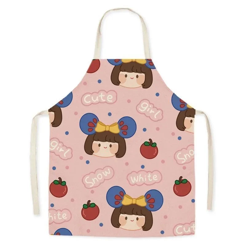 Cute little dinosaur bear rabbit pattern apron home linen children's cleaning apron kitchen cooking baking bib