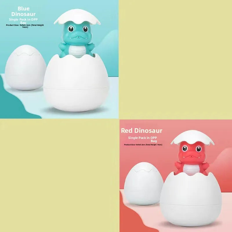 Dinosaur Egg Water Plang Sprinkler Toy for Boys And Girls Little Yellow Du Baby Bath Toy Swimming Pool Toy for Children