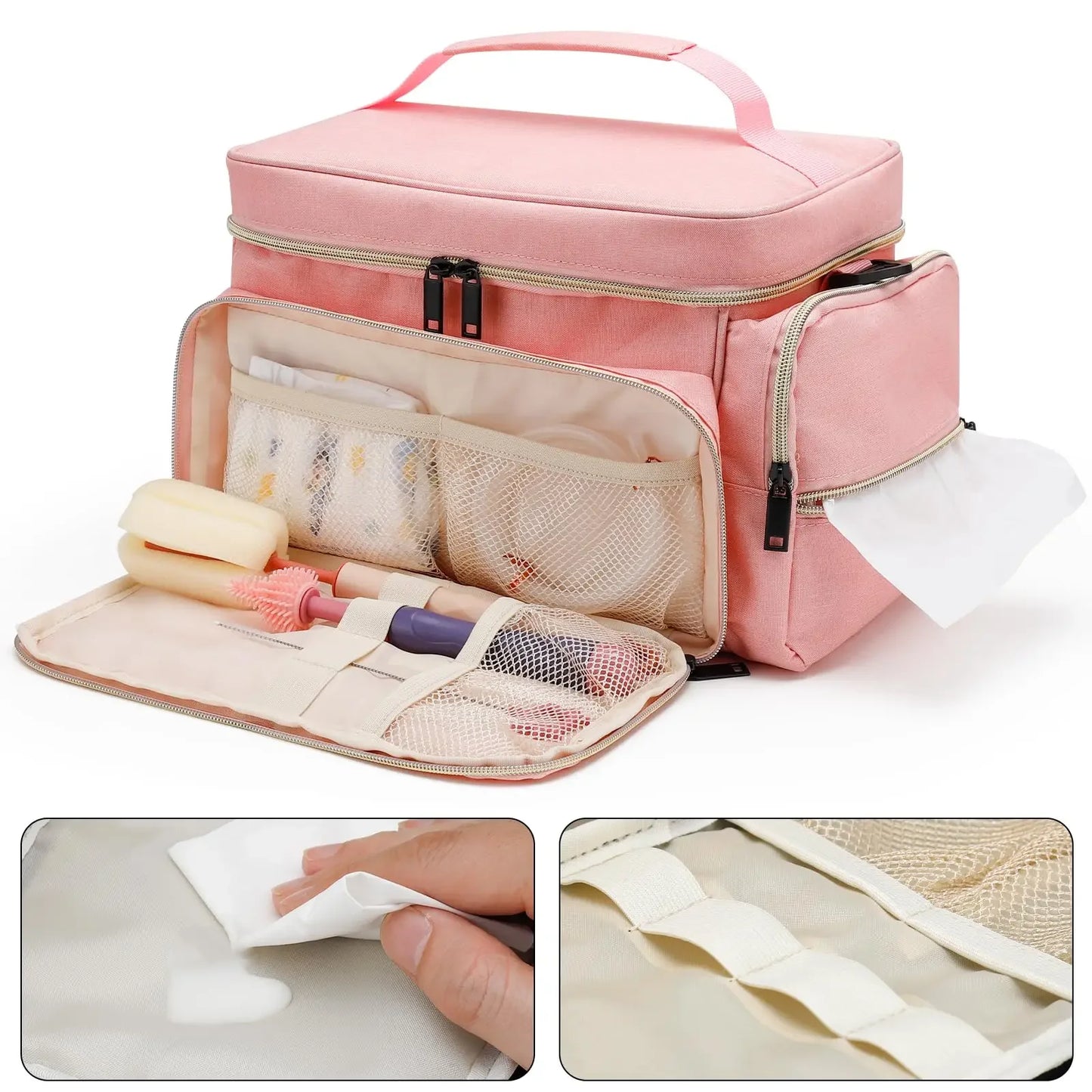 Portable Warmer Insulated Baby Bottle Thermal Tote Breast Pump Breastmilk Travel Cooler Bag