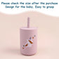 Toddler Feeding Bottle – Silicone Straw Cup for Kids