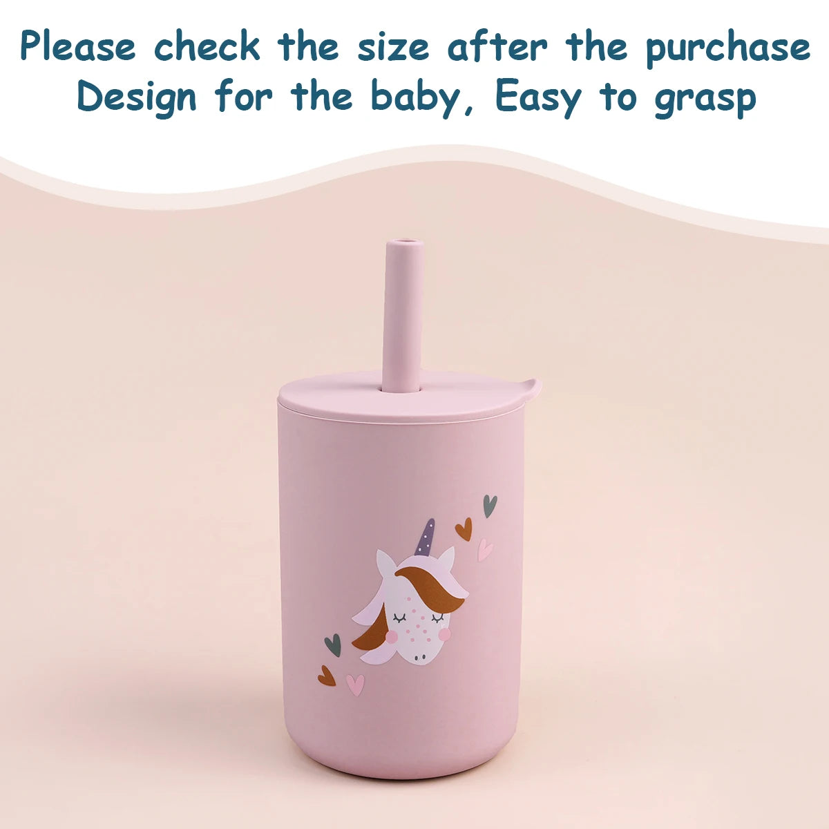 Toddler Feeding Bottle – Silicone Straw Cup for Kids