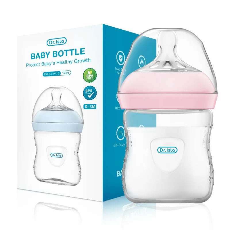 New 1PCS 150/240/330ML Baby PP Bottle Newborn Baby Bottle with Handle Milk BottleFeeding  Baby Bottles Newborn Feeding Supplies