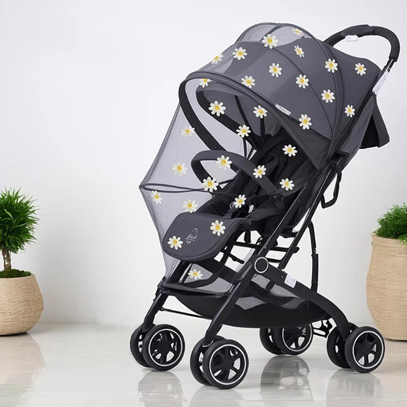 Summer Mosquito Net Baby Stroller Pushchair Mosquito Insect Net Safe Infants Protection Mesh Stroller Accessories