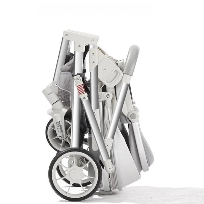 2025 New Style High View Baby Stroller Can Sit or Lie Down, Two-way Lightweight and Foldable Baby Newborn Stroller
