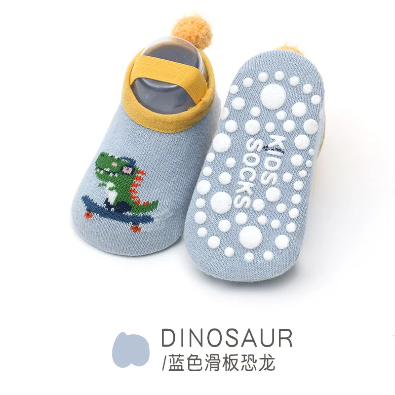Cute Anti-Slip Baby Socks – Summer Animal Print