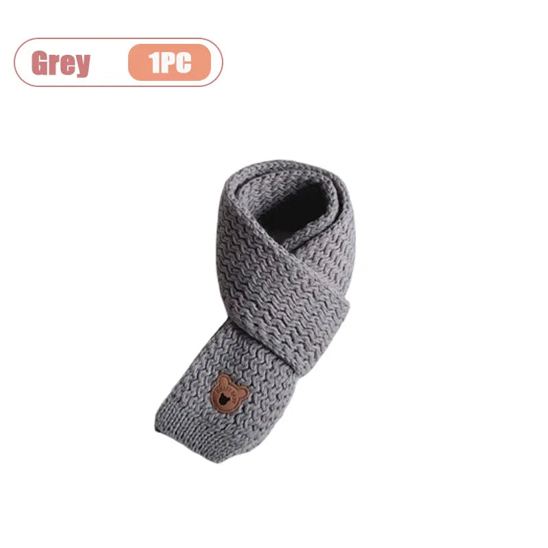 1-10PCS Baby Scarf Winter Neck Warmer Soft Knitted Neck Wrap for Boys and Girls Warm and Windproof Toddler Scarf
