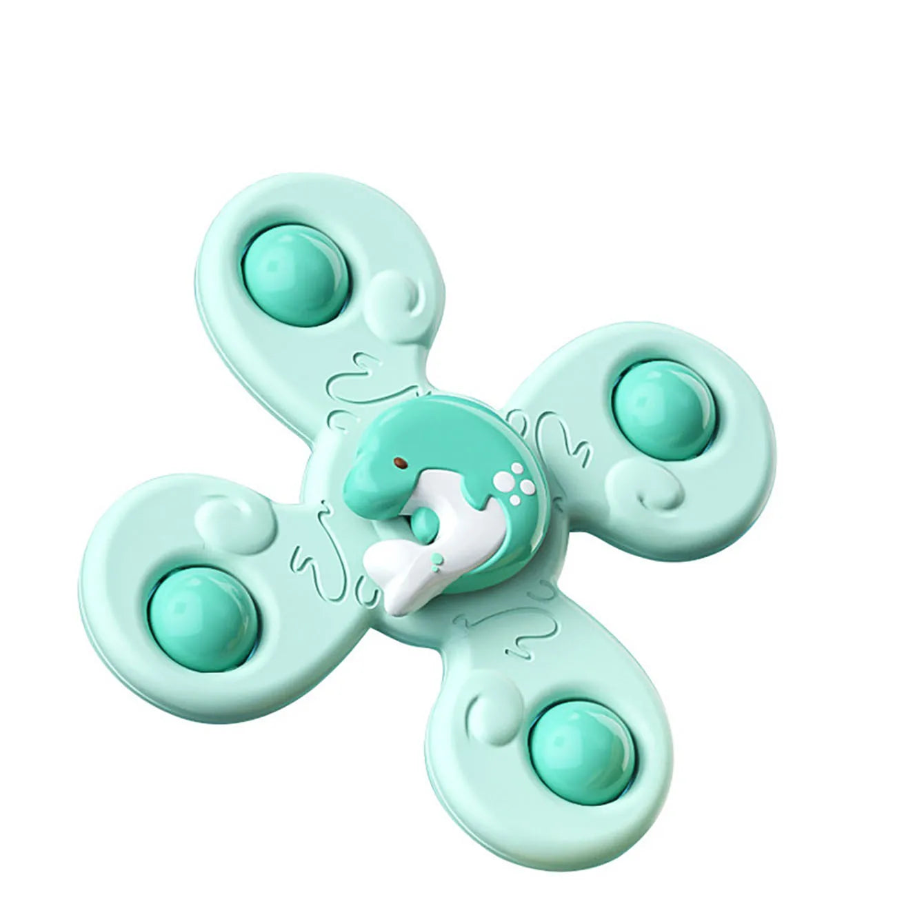 Baby Bath Water Toy – Rotary Suction Cup Cartoon Rattle