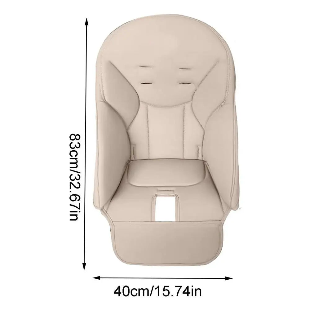 Baby Hight Chair Cushion For Peg Perego Siesta Zero3 Baoneo Kosmic Jane PU Leather Seat Cover With Padding Comfortable For Kids
