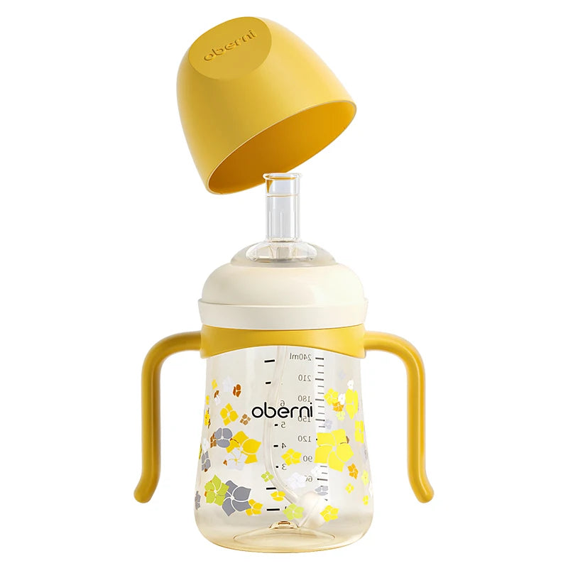 Oberni Baby Learning Drink Cup Sippy Anti Choking Water Straw Bottle For 6 Months And 1-4 Years Old Over