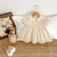 Summer new style baby clothes for 0-3 years old, cute baby girl dress, exquisite doll collar, embroidered princess dress