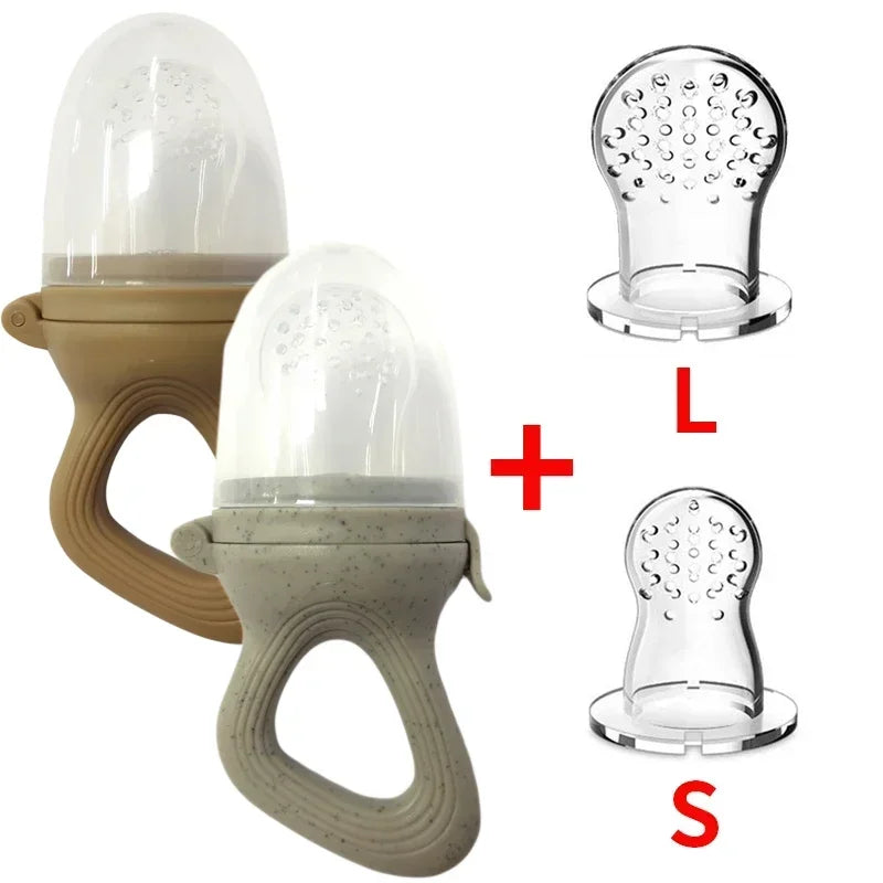 Sucette d'alimentation pour bébé avec tétine à fruits – Sucette de dentition en silicone sans BPA