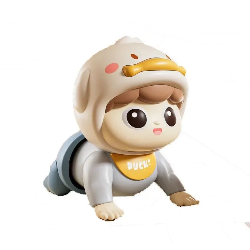Interactive Crawling Baby Toy with Music - Learning Crawl Guide & Head Up Training, Vocal Infant Development Toy