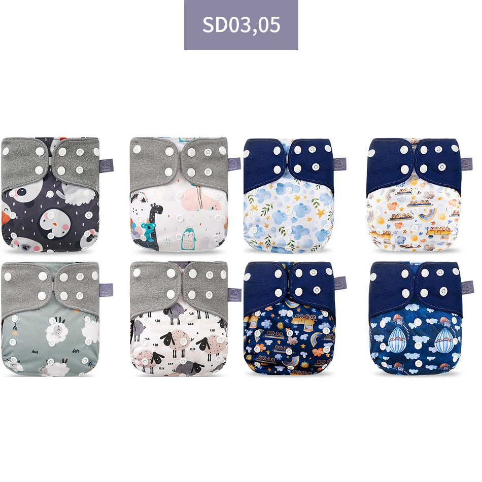 Elinfant 8-Piece Cloth Diaper Set