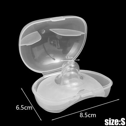 2Pcs/Box Silicone Nipple Protector Ultra-thin Butterfly Shape Anti-bite Teat Protection Shields Nursing Supplies