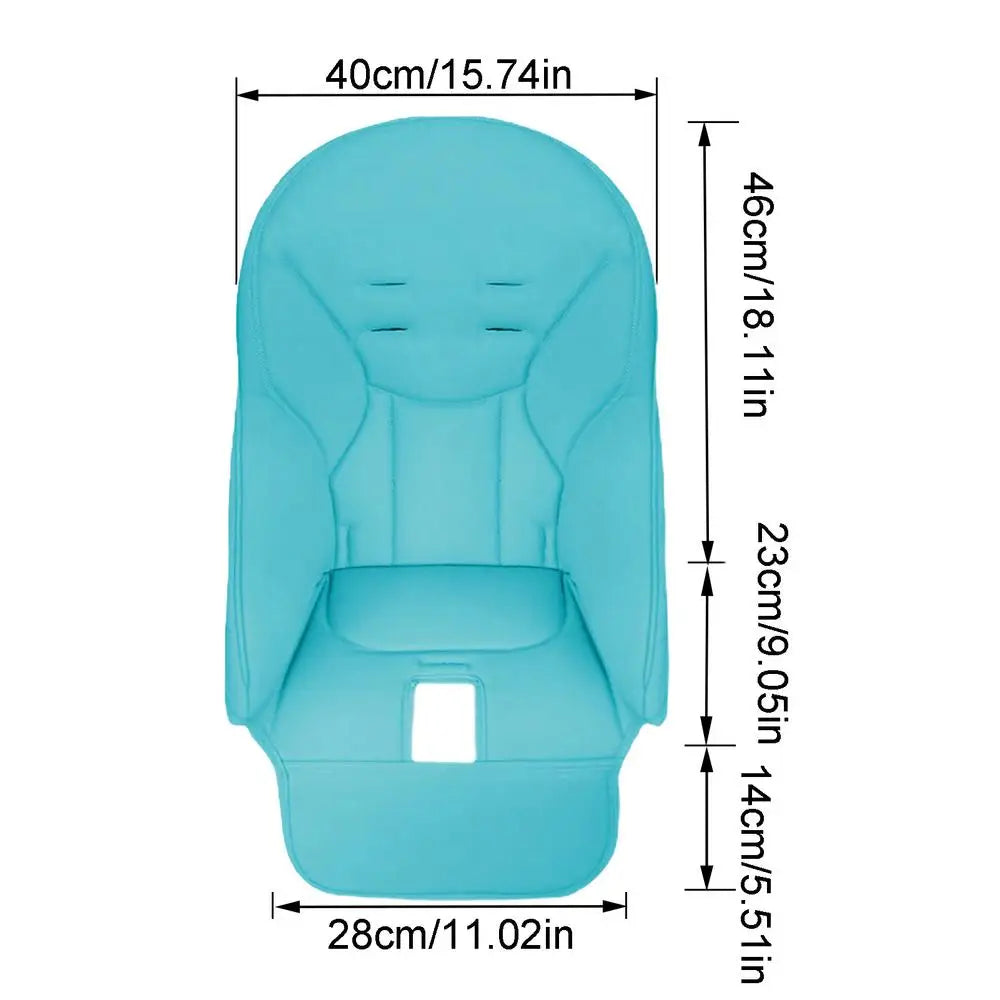 Baby High Chair Cover And Cushion Non Slip Padding Cover For Feeding Seat PU Leather High Chair Padding Covers