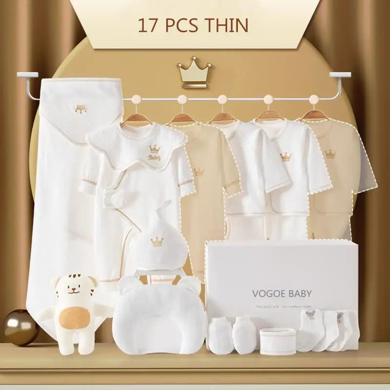 Newborn Baby Clothing Set 15/17/18/20 pieces/0-6 Months 100% Cotton Kids Clothes Suit Unisex Infant Boys Girls Clothing Set New