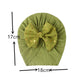 Cute Bow Baby Turban Hat Soft Elastic Beanie for Newborn Girls Summer