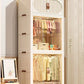 Children's Wardrobe Bedroom Closet Cabinet Baby Storage Box Toy Clothes Organizer Locker Folding Sorting Partition Wardrobe