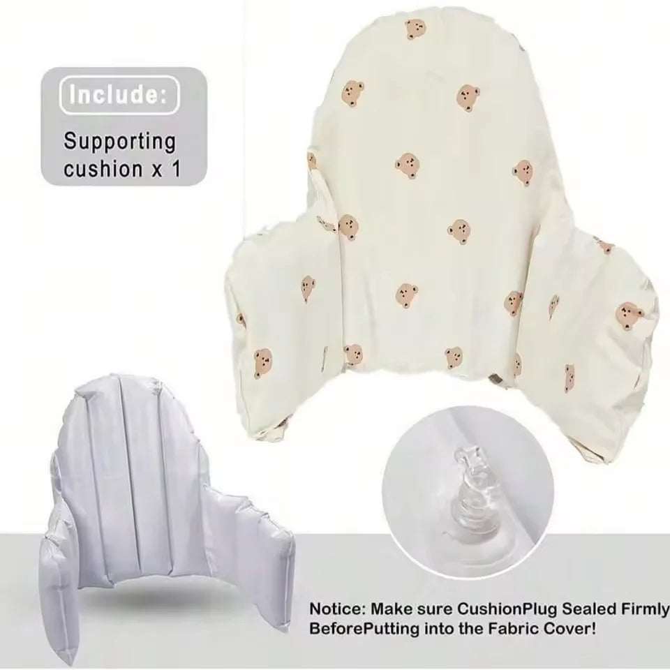 1PCS Highchair Cushion Cover for Inflatable Cushion, Built-in Inflatable Cushion, Baby Sitting More Comfortable