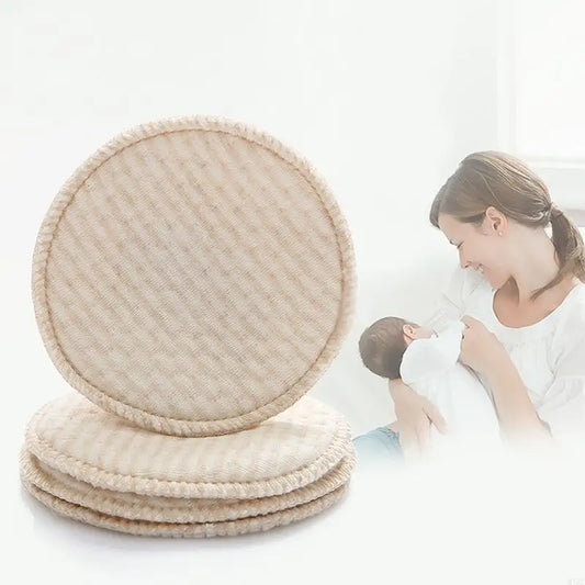4pcs Reusable Nursing Breast Pads Washable Soft Absorbent Baby Breastfeeding Breast Cotton Pads for Pregnant Women