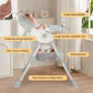 3 In 1 Baby High Chair Portable High Chairs for Babies and Toddlers 3 Adjustable Height Baby Feeding Chair with Removable Tray