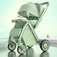 2-in-1 Reversible Lightweight Stroller with Convertible High-view Seat and Foldable Compact Design for Newborns and Toddlers