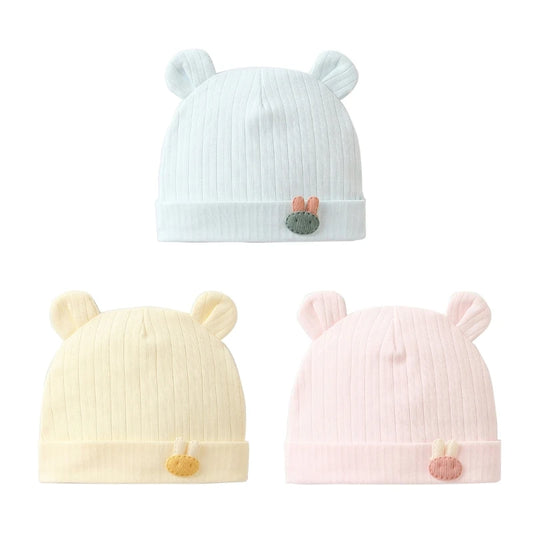 Cute Bear Pattern Newborn Hospital Hat for Baby Boys Girls
